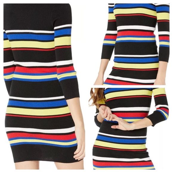 Sanctuary Cyber Disco multi striped sweater dress - Picture 4 of 7